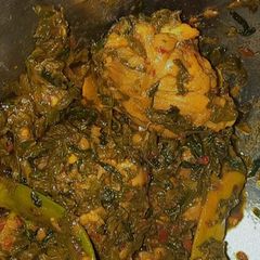 A picture of Chicken Palak.