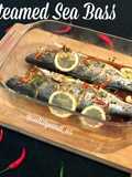 Steamed sea bass