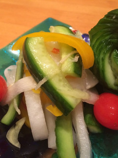 A picture of Sweet pickled vegetables Japanese style.