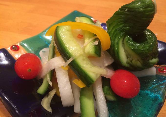 Simple Way to Prepare Super Quick Homemade Sweet pickled vegetables Japanese style