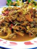 Sambal tumis jantung pisang dan jamur tiram
