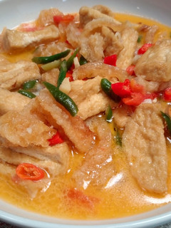 Foto resep Kerupuk kulit+ tahu tumis santan