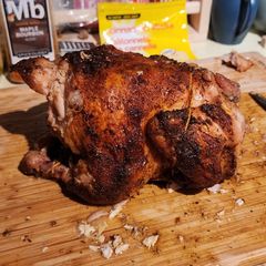 A picture of Rotisserie Sticky Chicken.