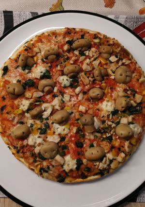 🎃Grusel-Pizza Idee zu 👻☠️🦇Halloween Rezepthauptbild