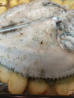 Una foto de Rodaballo al horno