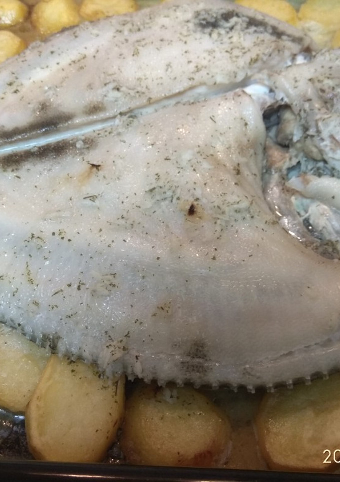 Una foto de Rodaballo al horno