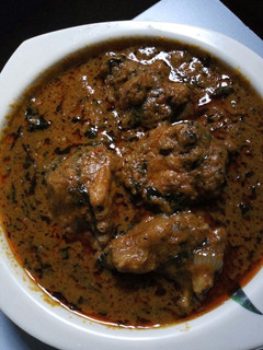 A picture of Banga Soup with Turkey meat.