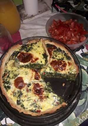 Una foto de Tarta de acelga o espinacas