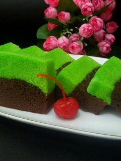 Foto resep Brownies Kukus Coklat Pandan