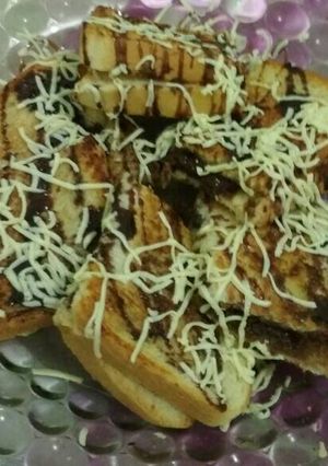 Foto resep Roti bakar white chocholate