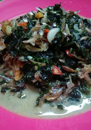 Foto resep Tumis teri daun pepaya jepang