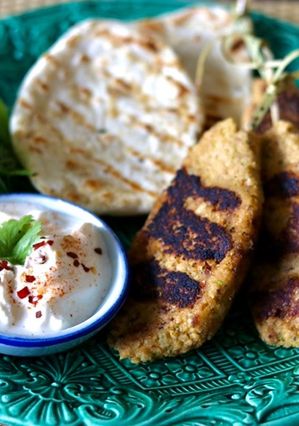 A picture of Chickpea kabab.