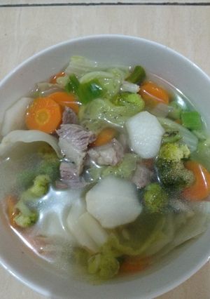 Foto resep Sup daging lobak putih