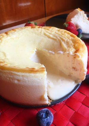 Una foto de Cheesecake cremosa