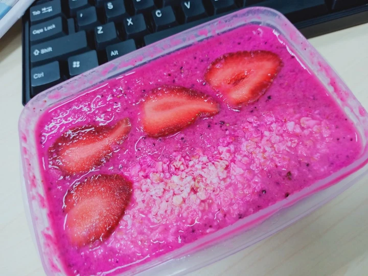 Cara Gampang Menyiapkan Resep  Smoothies oatmeal yang Lezat, Bikin Ketagihan