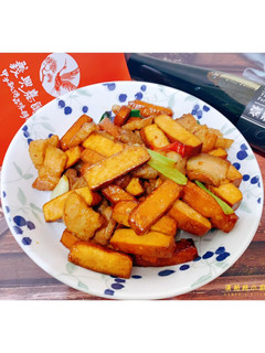 韓式醬燒豬五花炒豆乾 義興嘉釀 的食譜成品照片