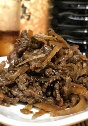 Foto resep Niiyama gyuu niku gobou shigure (beef burdock shigure)