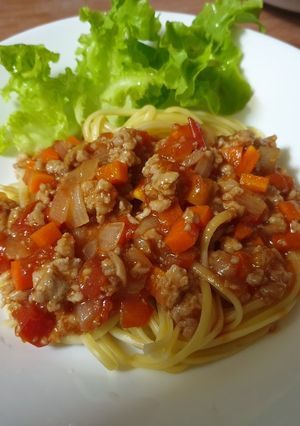 รูปของ สปาเก็ตตี้หมูสับ