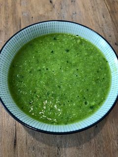 Une photo de Soupe de petits pois