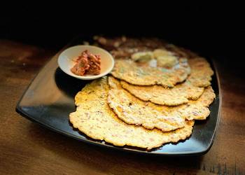 The New Way Making Recipe Bajra dhapate Pearl millets flat bread Home Style