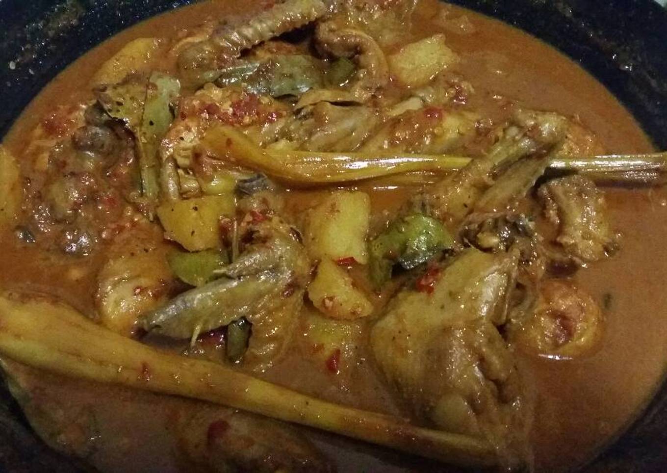 Rendang ayam pedas