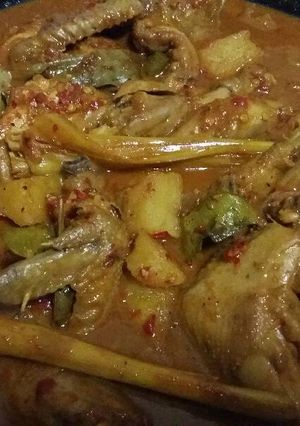 Foto resep Rendang ayam pedas