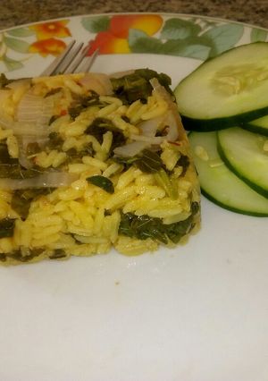 A picture of Simple Jollof rice with Alayyahu.