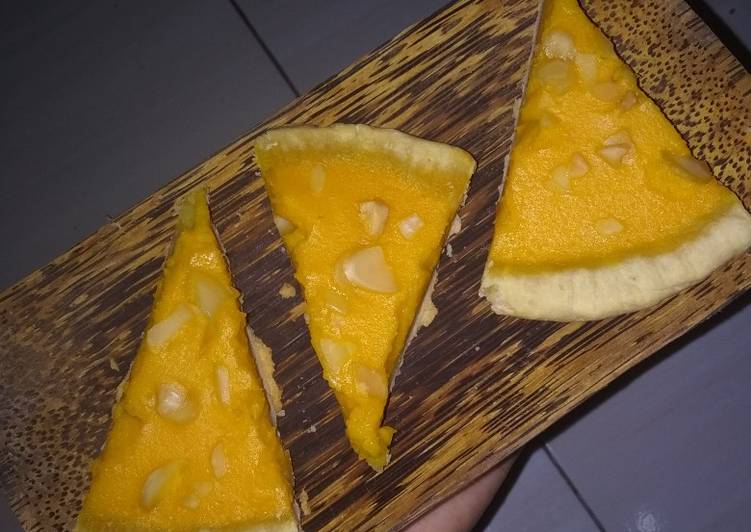Bahan meracik Pie fla labu kuning teflon Anti Gagal
