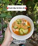 Canh đậu hũ kim chi