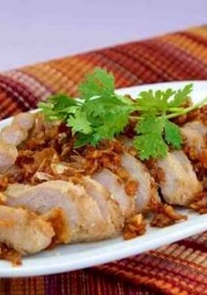 รูปของ หมูทอดกระเทียมพริกไทย#dtc2