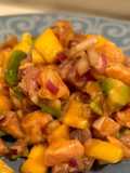 Ceviche de Salmão e Manga