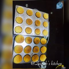 A picture of Eid cup cakes.