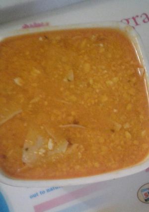 A picture of Mangodi papad curry.