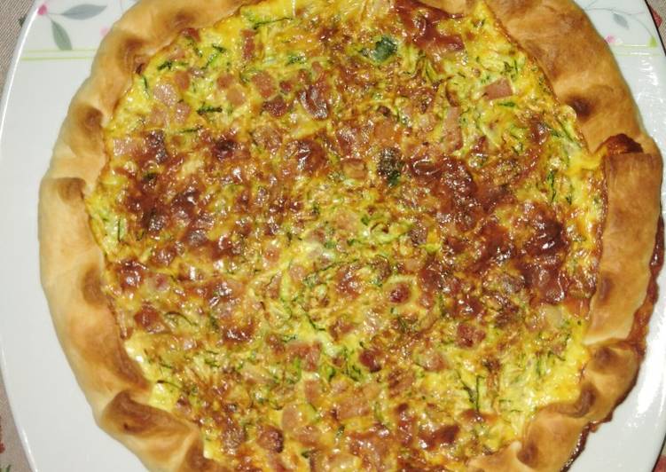 Torta rustica di zucchina e prosciutto