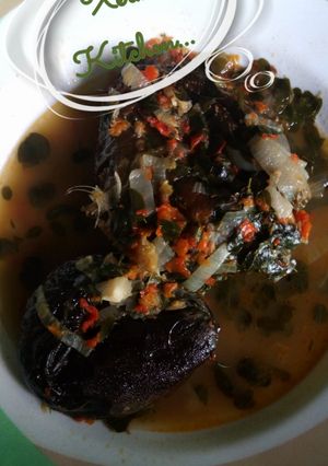 A picture of Smoked catfish pepper soup.