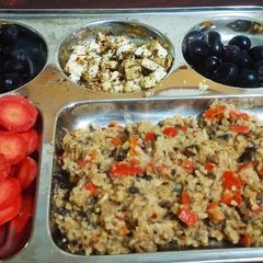 A picture of Mushroom Risotto.