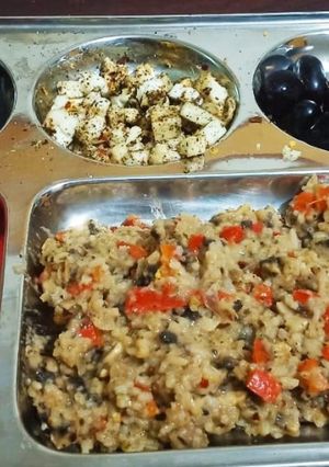 A picture of Mushroom Risotto.