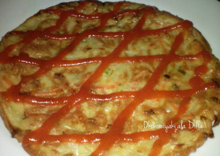Resep Okonomiyaki ala Dilla #BantuMantenBaru yang Menggugah Selera