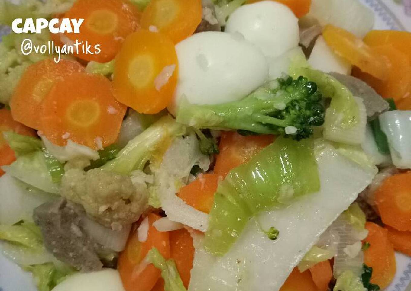 Capcay Simple - resep kuliner nusantara