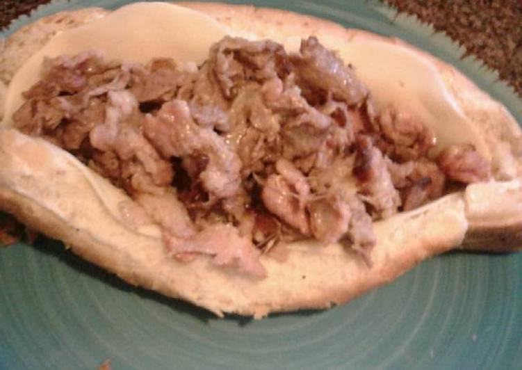 Recipe of Homemade Wicked steak and cheese