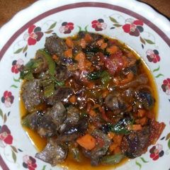 A picture of Liver stew.