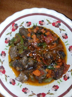 A picture of Liver stew.