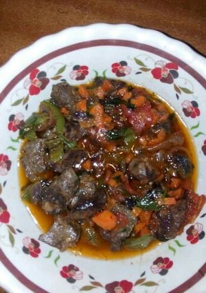 A picture of Liver stew.