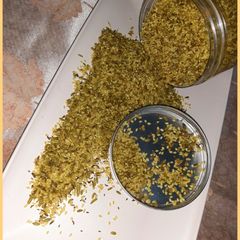 A picture of Fennel seeds mukhwas(mouth freshner).
