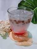 Es Secauh (Selasih, Cincau Hitam)
