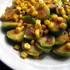 A picture of Butter & Soy Sauce Brussels Sprouts.