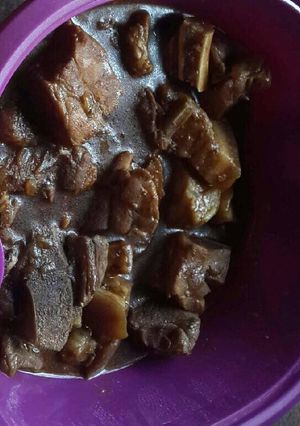 A picture of Pork stew.