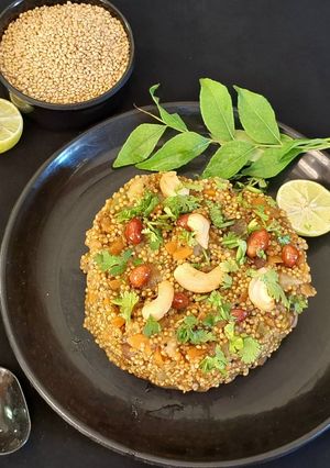 A picture of Foxtail millet upma.