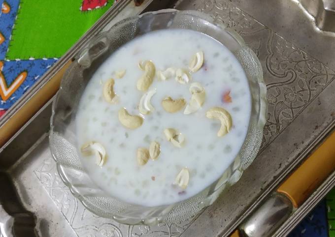 Easiest Way to Make Speedy Sabudana kaju kheer
