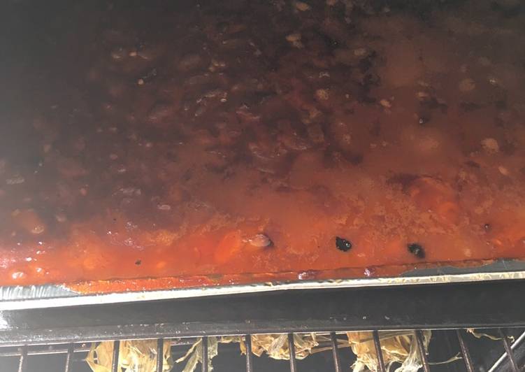 Smoked bbq baked beans